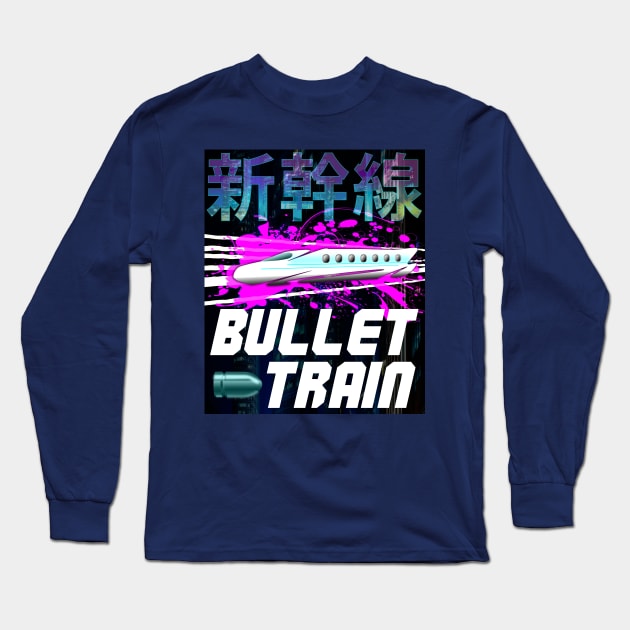 Bullet Train Long Sleeve T-Shirt by Ashley-Bee